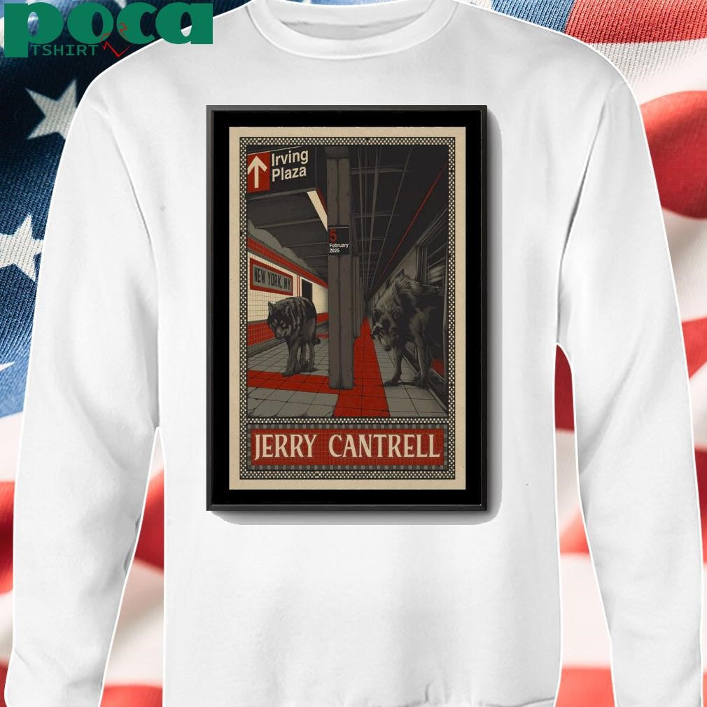 Jerry Cantrell At Irving Plaza On Feb 5, 2025 Show Poster shirt