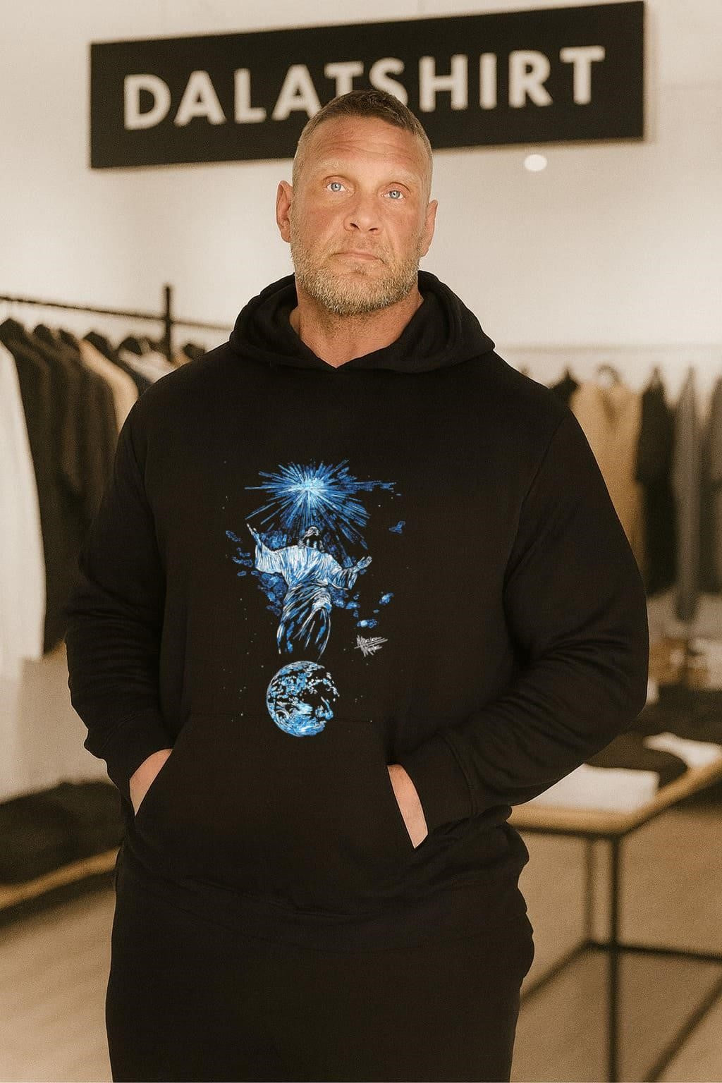 Jesus Christ Reaching For The Light Above Earth shirt