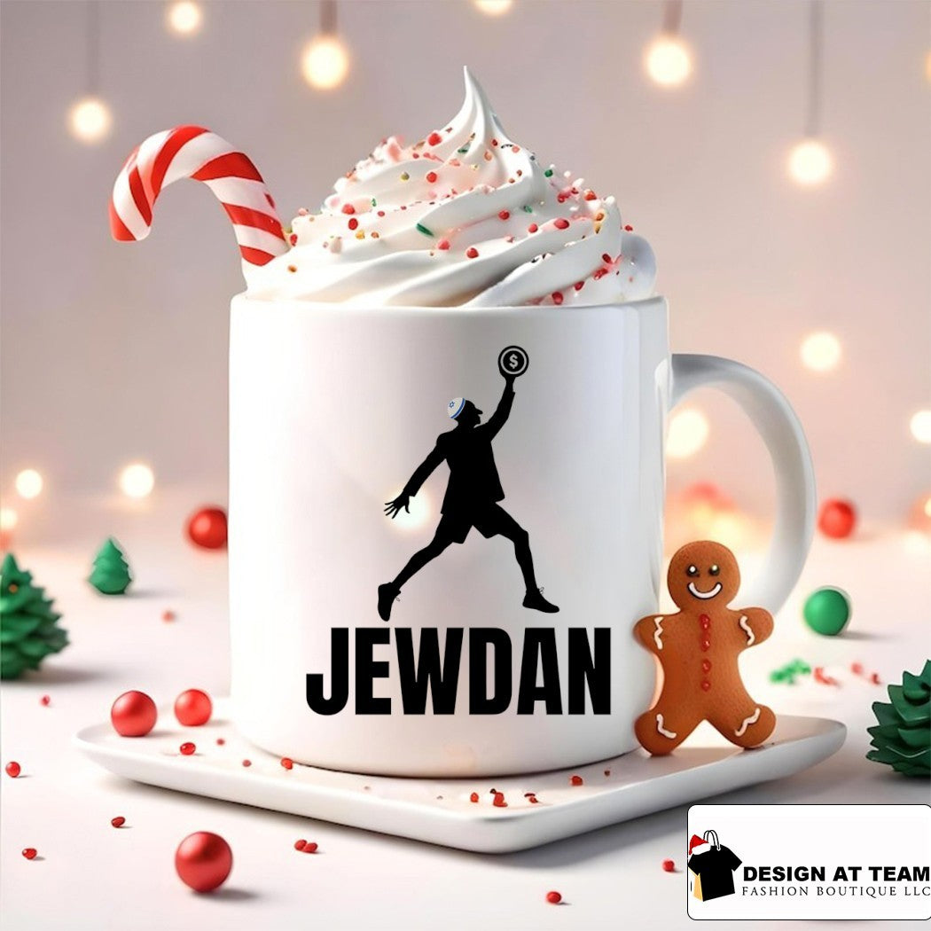 Jewdan Jewish parody logo shirt