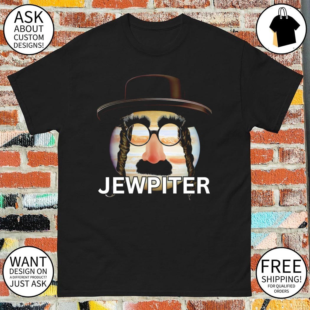 Jewpiter Jewish x Jupiter parody shirt