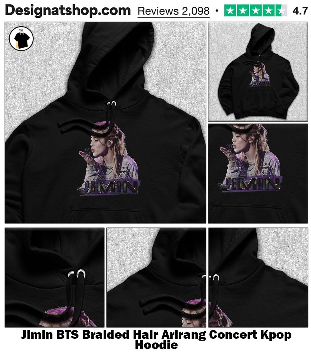 Jimin BTS Braided Hair Arirang Concert Kpop shirt
