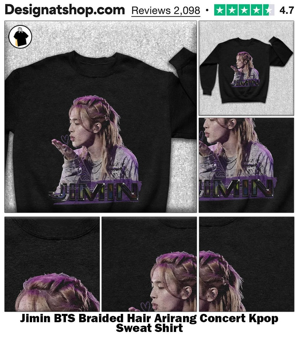 Jimin BTS Braided Hair Arirang Concert Kpop shirt