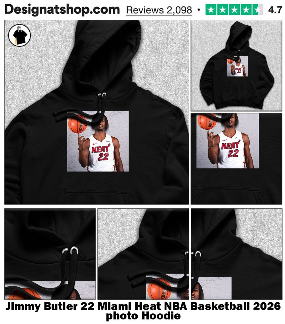 Jimmy Butler 22 Miami Heat NBA Basketball 2026 photo shirt