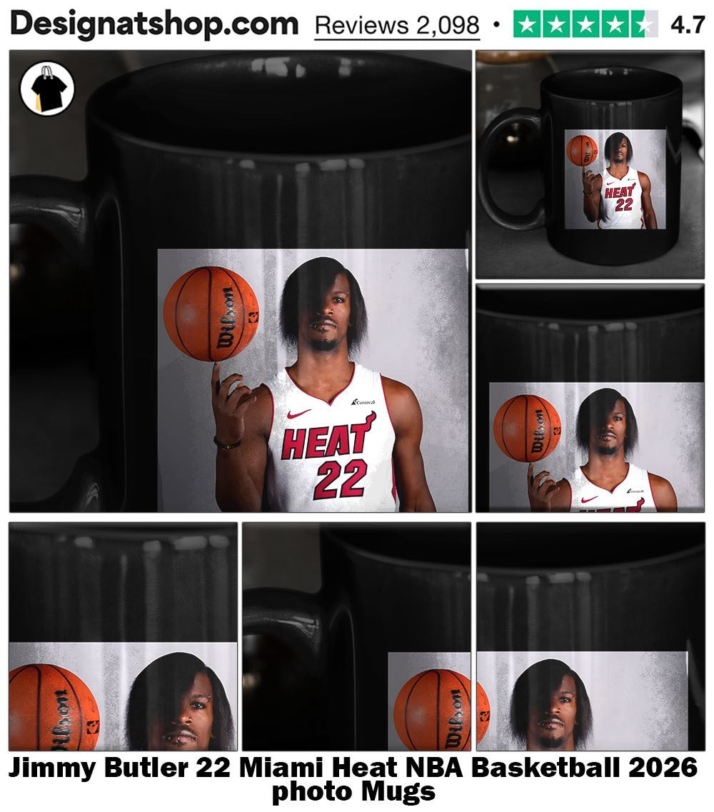 Jimmy Butler 22 Miami Heat NBA Basketball 2026 photo shirt