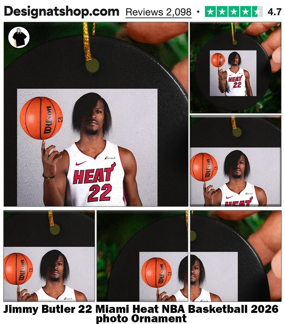 Jimmy Butler 22 Miami Heat NBA Basketball 2026 photo shirt