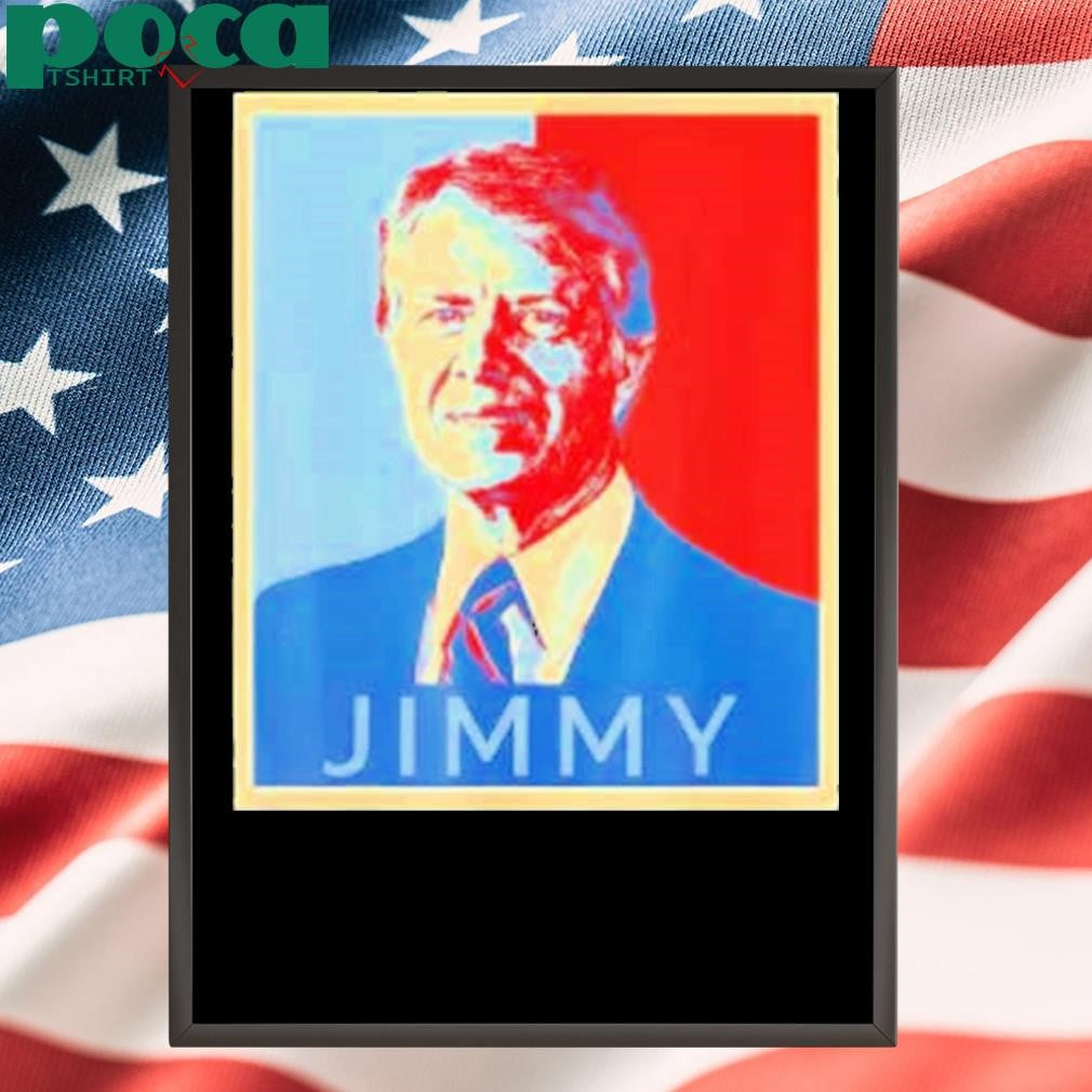 Jimmy Carter USA Former President Portrait Pop Art Shirt