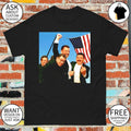 Jimmy Kimmel Jon Stewart Stephen Colbert middle finger fight fight fight American flag shirt