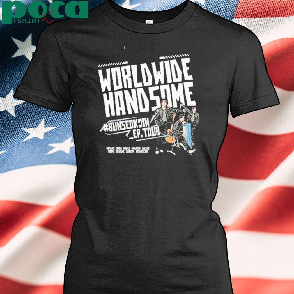 Jin Bts Worldwide Handsome Tour Shirt