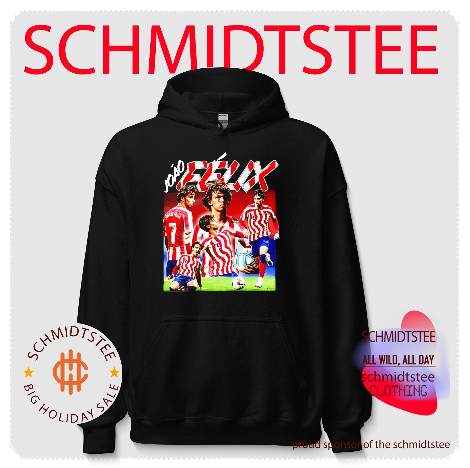 Joao Felix Atletico Madrid Collage Soccer graphic shirt