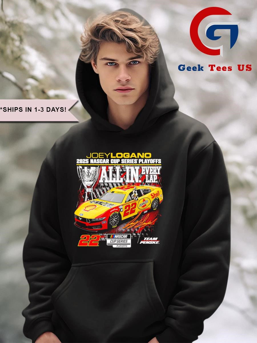 Joey Logano Checkered Flag Sports 2025 NASCAR cup series playoffs Weathertech all in shirt