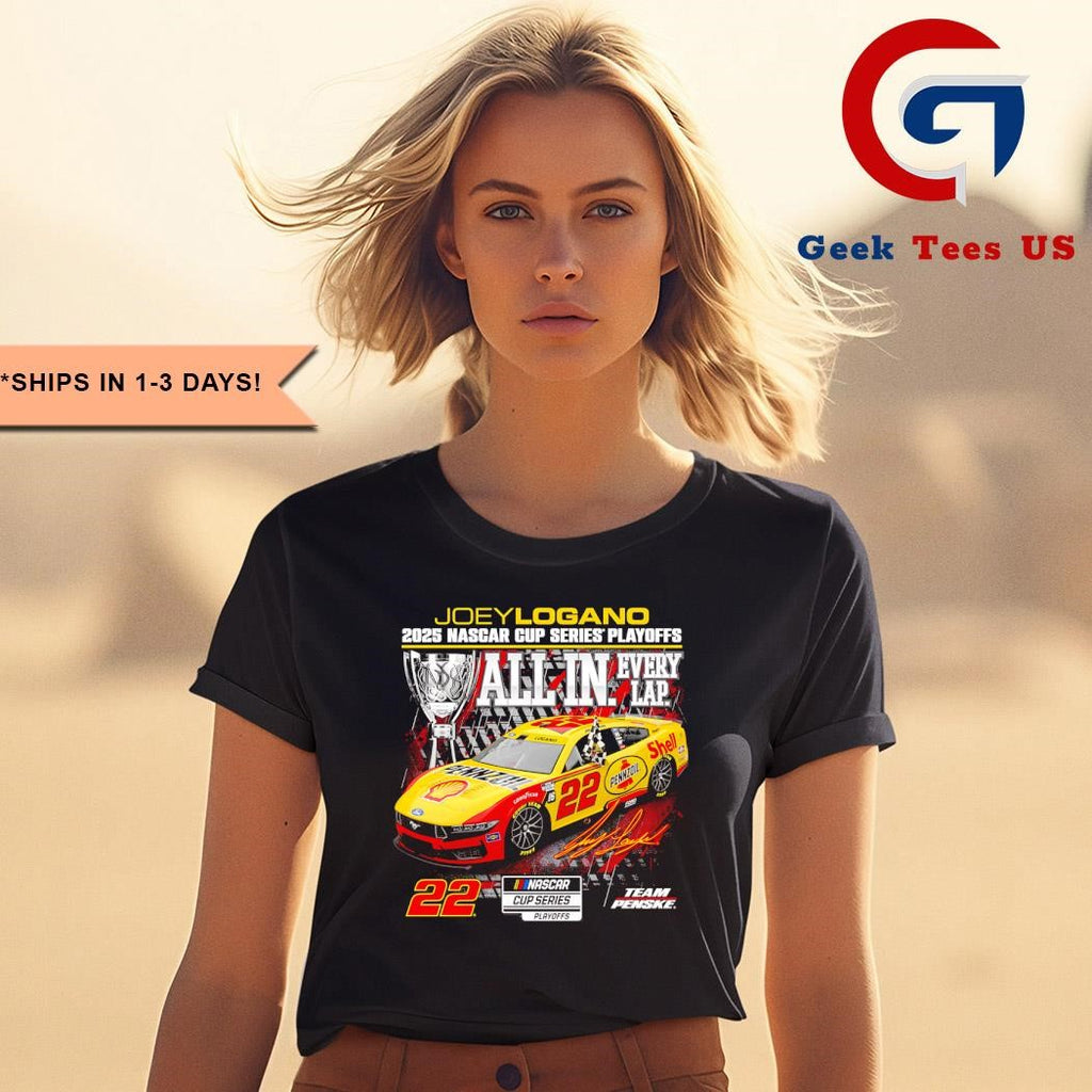 Joey Logano Checkered Flag Sports 2025 NASCAR cup series playoffs Weathertech all in shirt