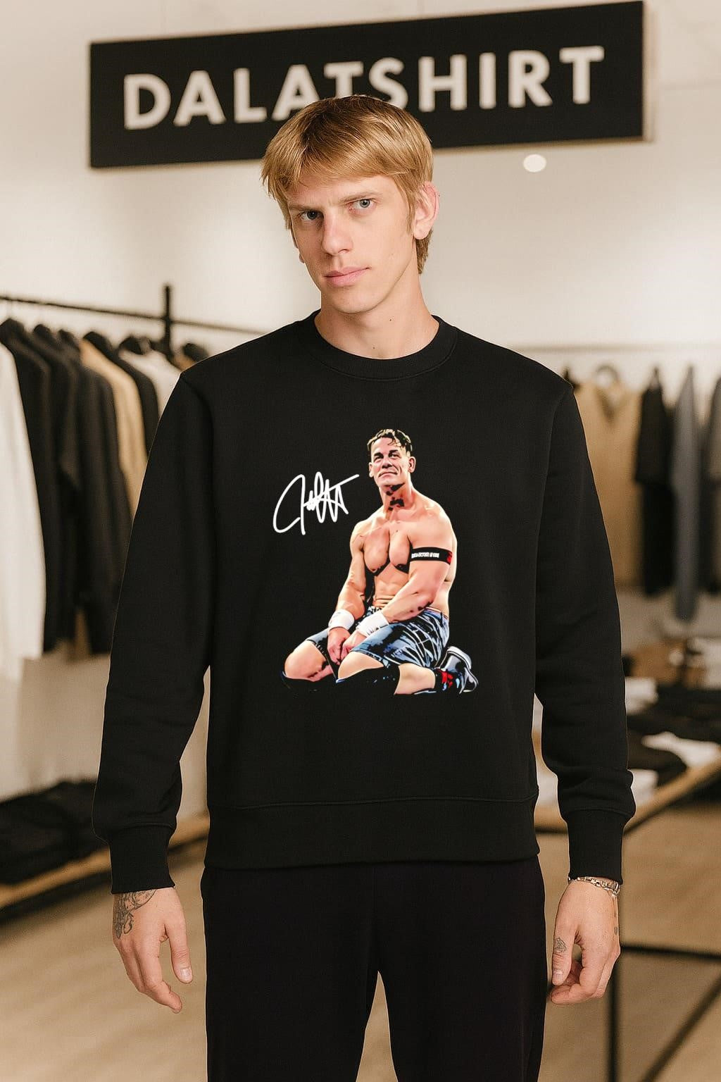 John Cena Pro Wrestler Autograph Signature shirt