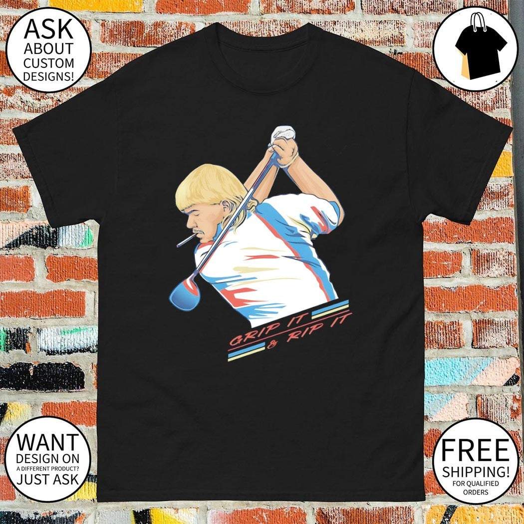 John Daly Golf Of America 4th Of July Grip It And Rip It Golf shirt