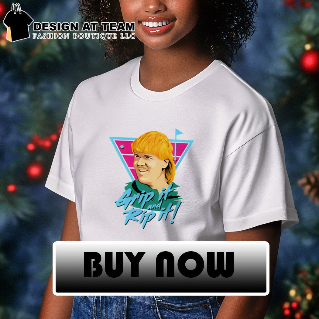 John Daly Grip It And Rip It Golf logo shirt