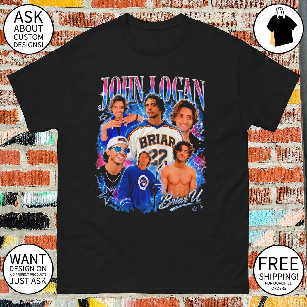 John Logan Briar University Hockey Romance Bookish Off Campus graphic shirt