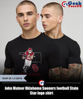 John Mateer Oklahoma Sooners football State Star logo shirt