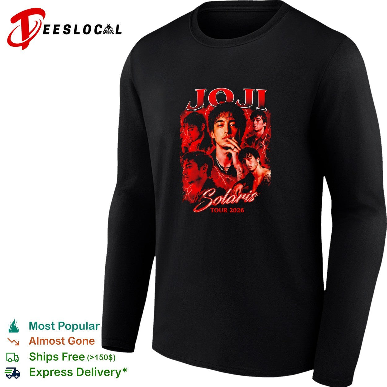 Joji Solaris tour 2026 shirt