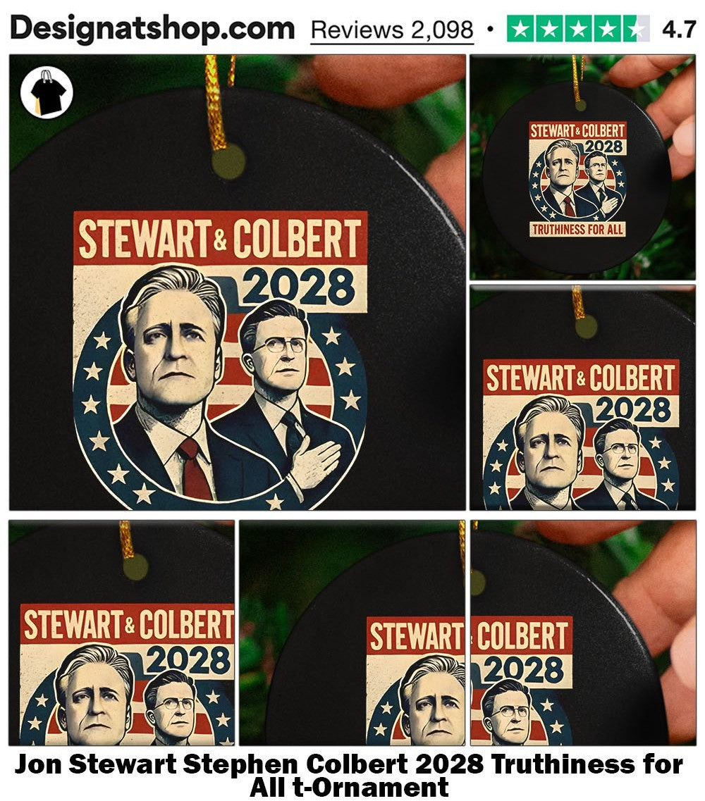Jon Stewart Stephen Colbert 2028 Truthiness for All t-shirt