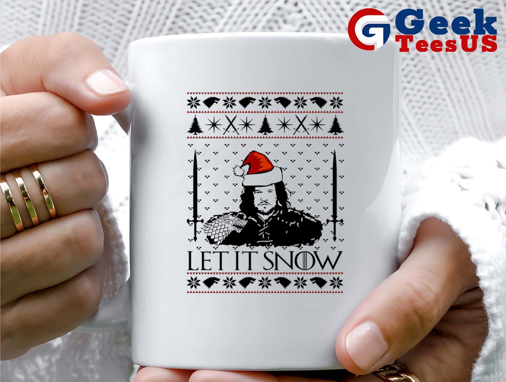 Jon snow let it snow ugly Christmas shirt
