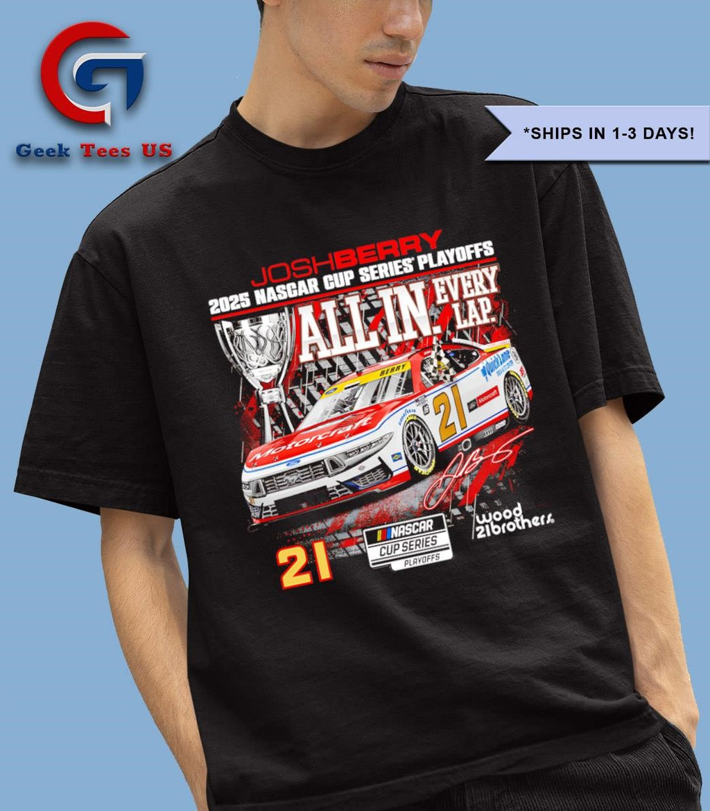 Josh Berry Checkered Flag Sports 2025 NASCAR cup series playoffs NAPA all in shirt