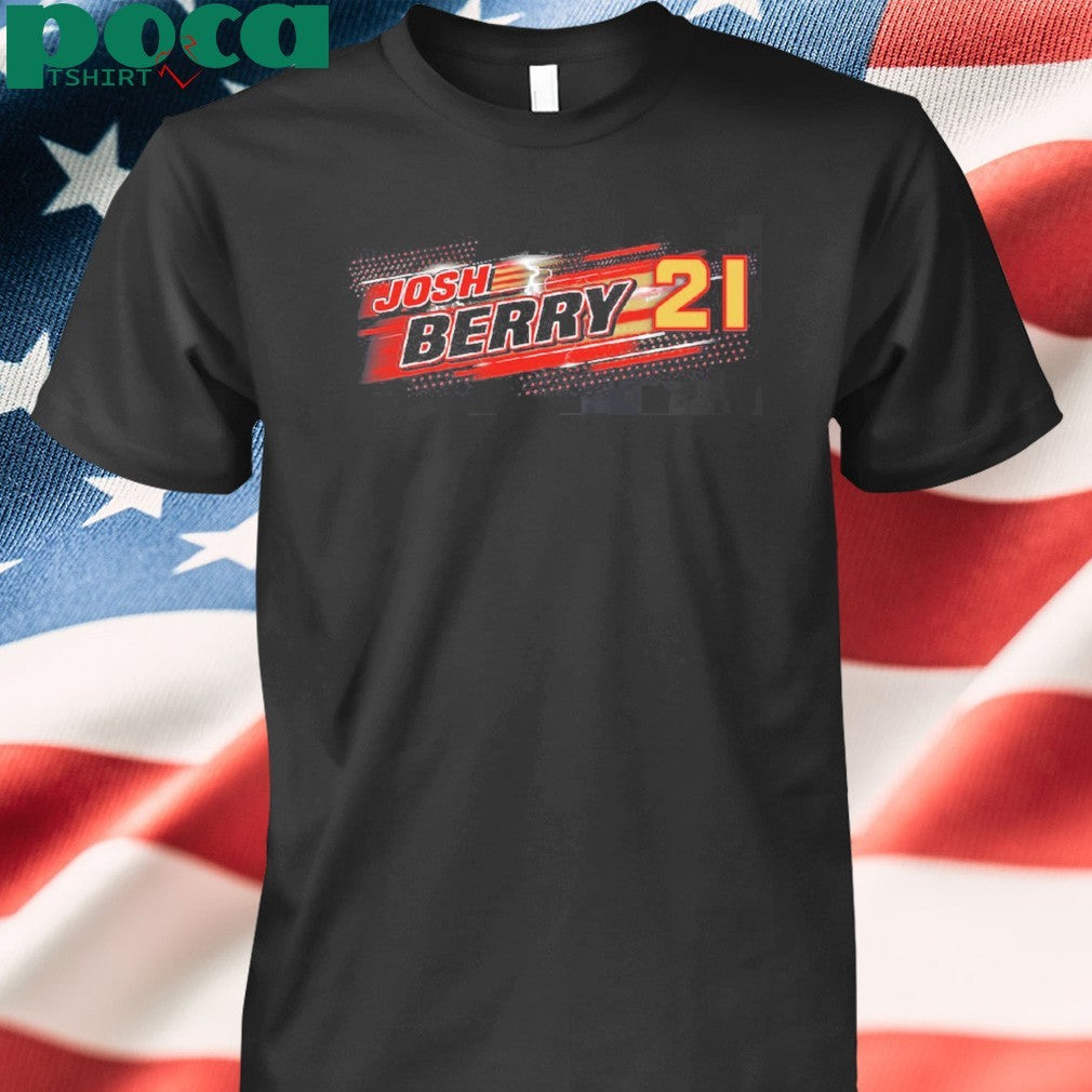 Josh Berry Checkered Flag Sports Name & Number T-Shirt