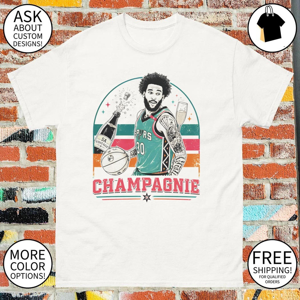 Julian Champagnie San Antonio Spurs Basketball Jersey Bottle shirt