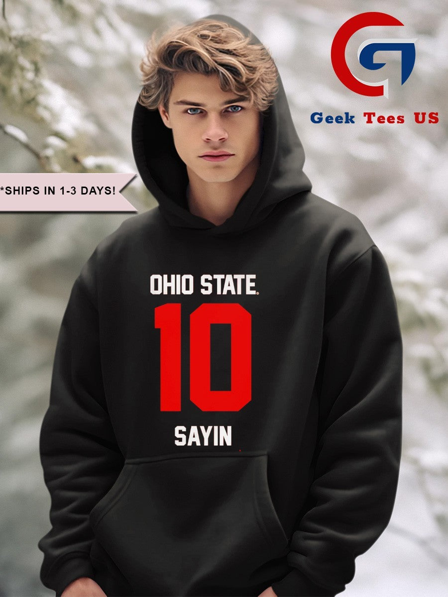 Julian Sayin 10 Ohio State Football shirt