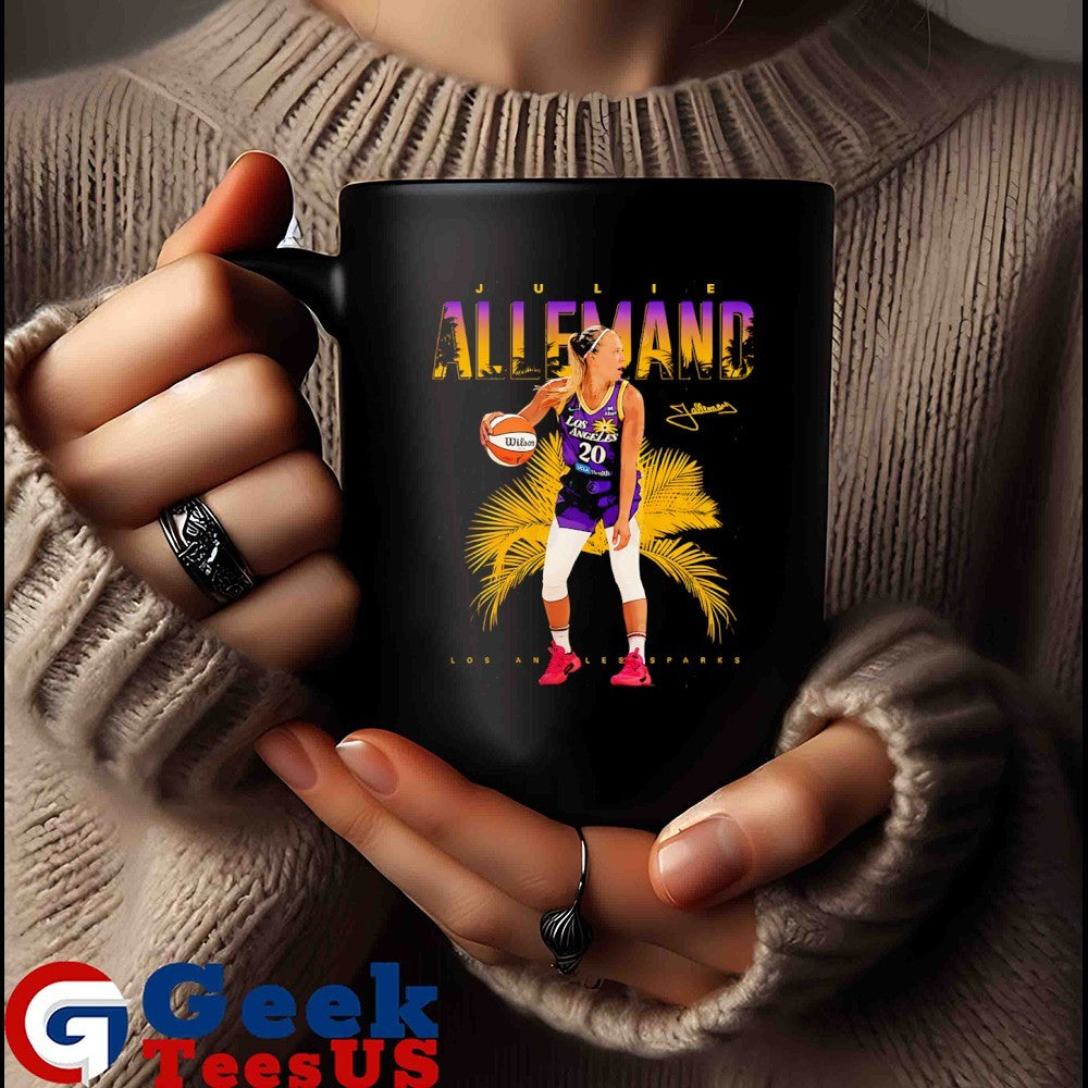 Julie Allemand Los Angeles Sparks WNBA signature shirt