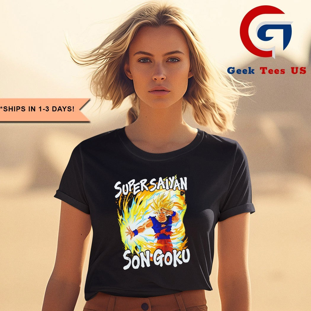 Julio Rodríguez wearing Super Saiyan Son Goku graphic shirt
