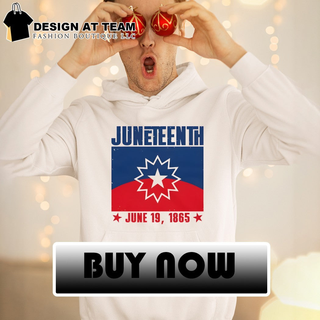 Juneteenth Red White Blue Freedom flag 1865 Emancipation Day shirt
