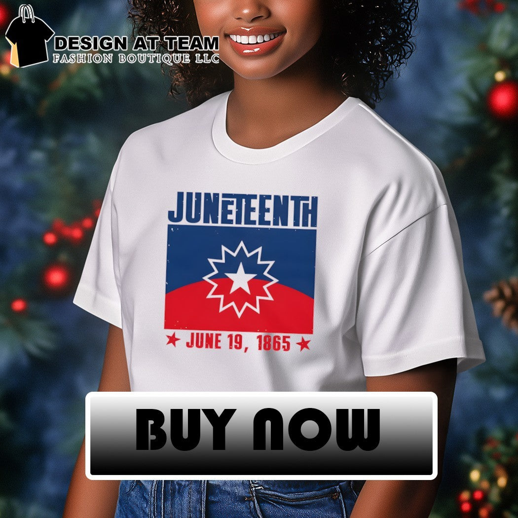 Juneteenth Red White Blue Freedom flag 1865 Emancipation Day shirt