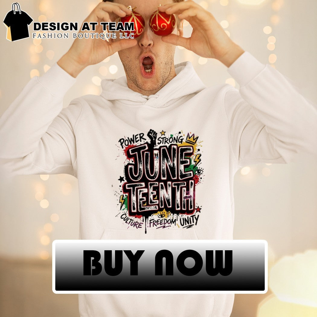 Juneteenth Typography power strong culture freedom unity shirt