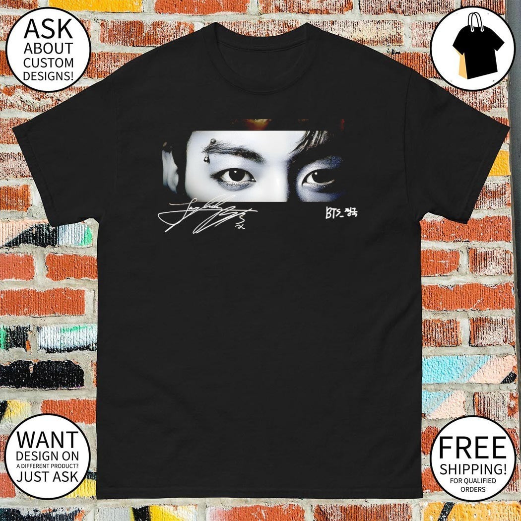 Jungkook’s eyes BTS Arirang World Tour 2026 signature shirt