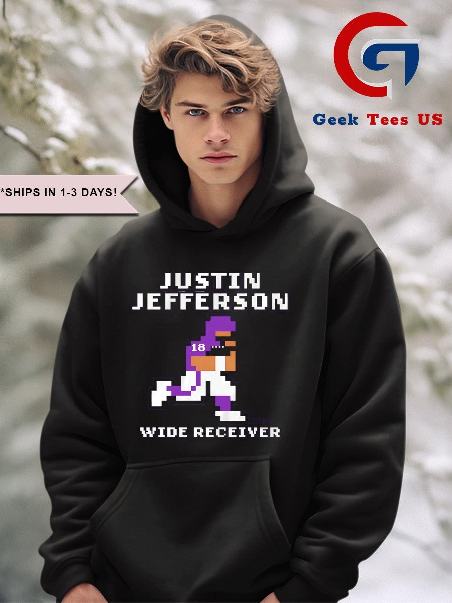 Justin Jefferson Minnesota Vikings football Wide Receiver 8 bit shirt