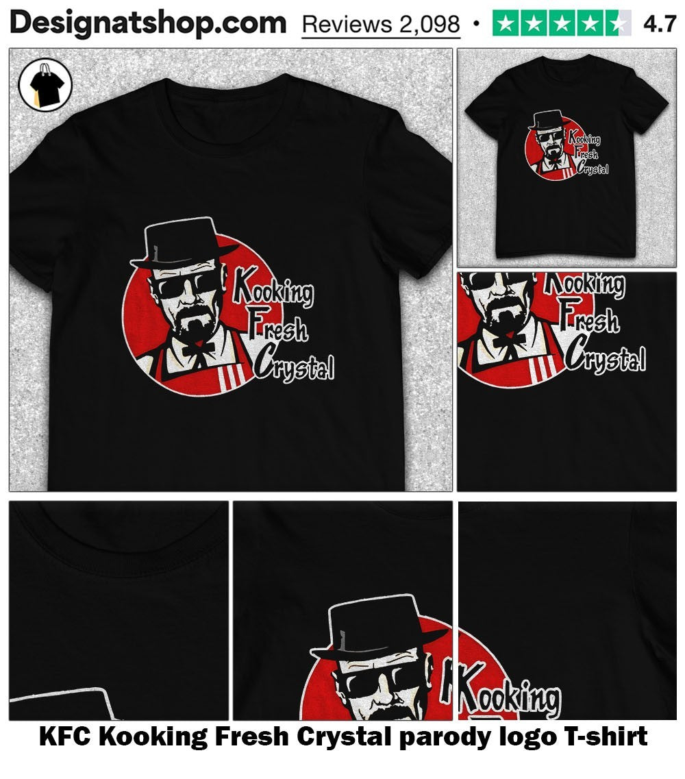 KFC Kooking Fresh Crystal parody logo shirt