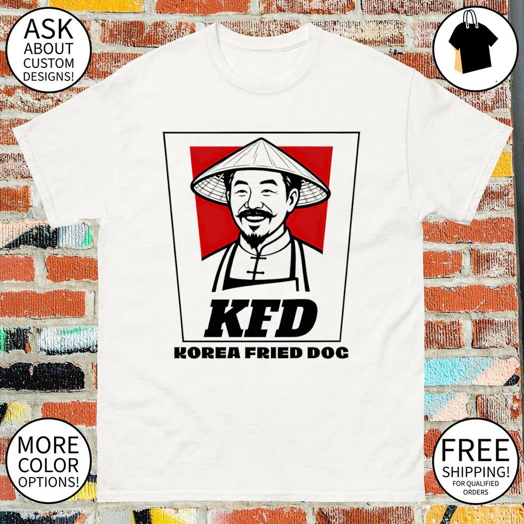 KFD Korea Fried Dog KFC parody logo shirt