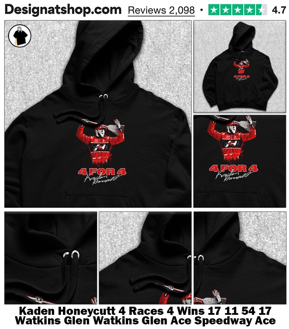 Kaden Honeycutt 4 Races 4 Wins 17 11 54 17 Watkins Glen Watkins Glen Ace Speedway Ace Speedway shirt