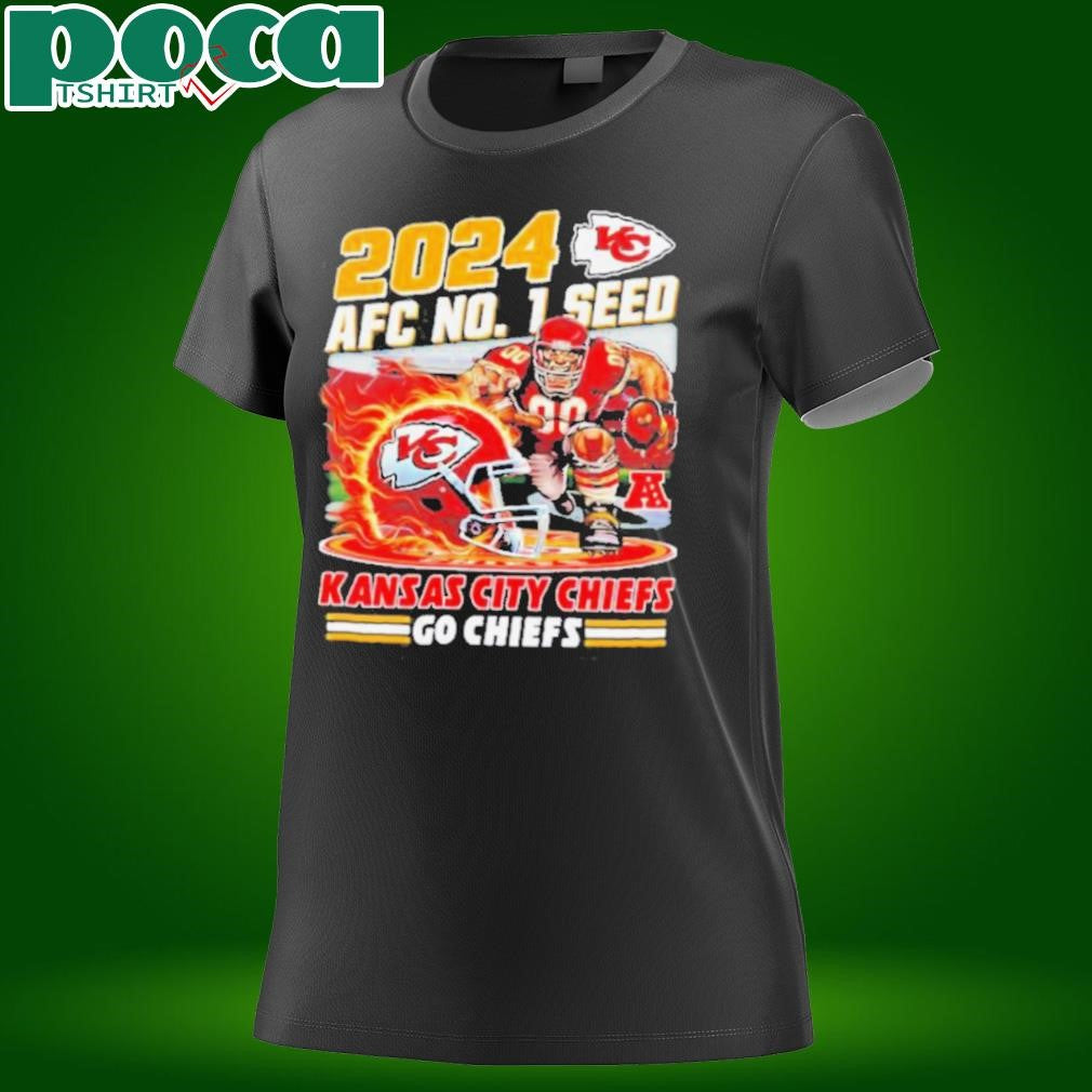 Kansas City Chiefs AFC no.1 seed go Chiefs 2024 shirt