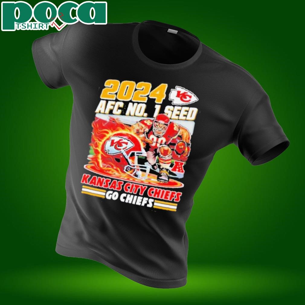 Kansas City Chiefs AFC no.1 seed go Chiefs 2024 shirt