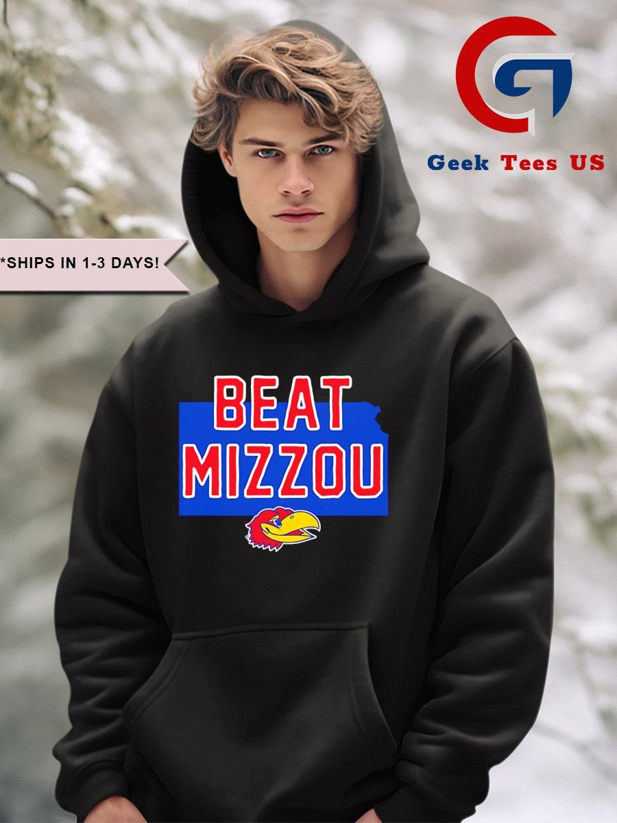 Kansas Jayhawks beat Missouri Tigers logo shirt