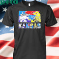 Kansas Sports Team Map Logo Shirt