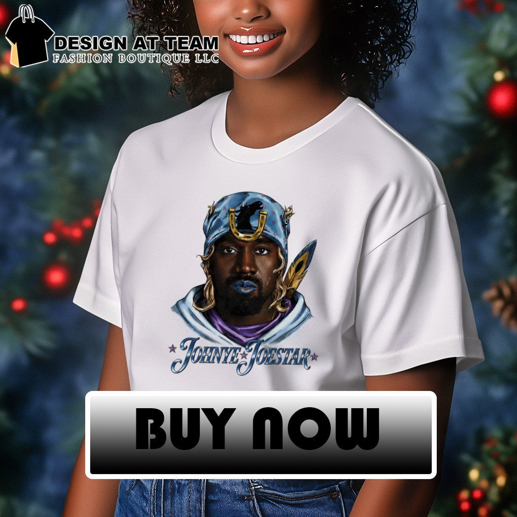 Kanye West Anime Mashup Johnye Joestar cartoon shirt