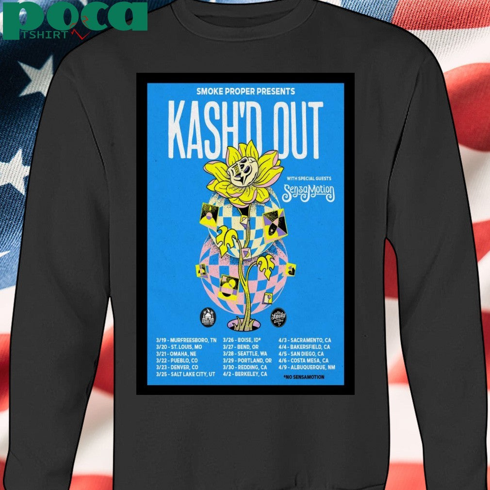 Kash’d Out March & April Tour 2025 Poster T-Shirt