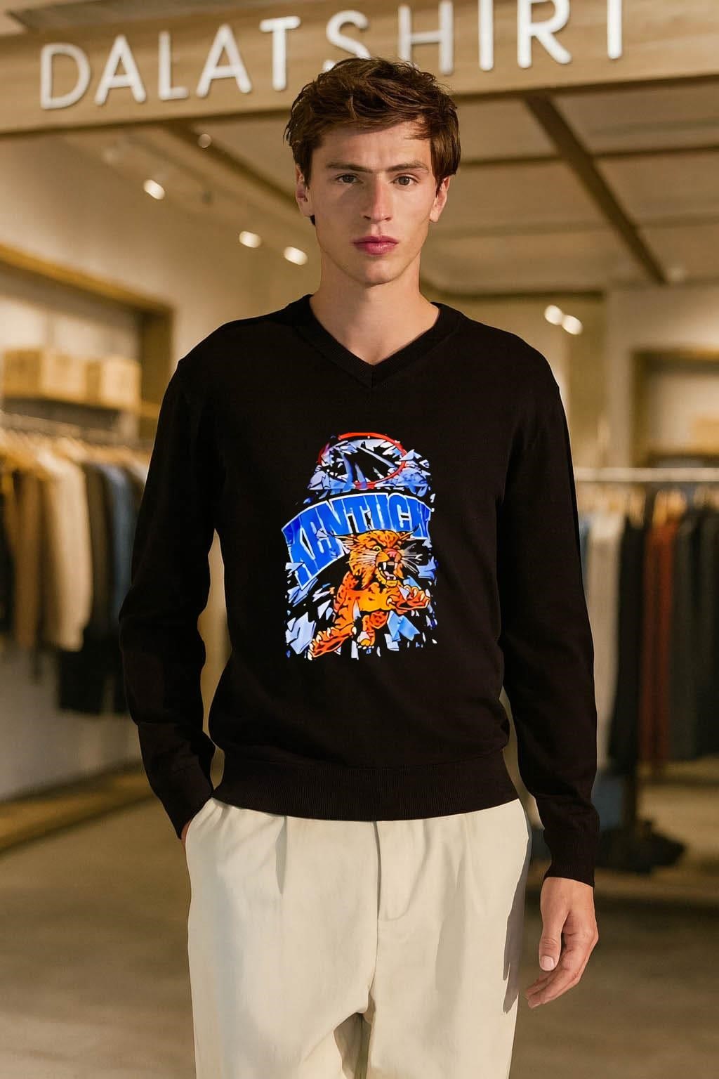 Kentucky Wildcats Basketball Slam Dunk Mascot Breakout shirt