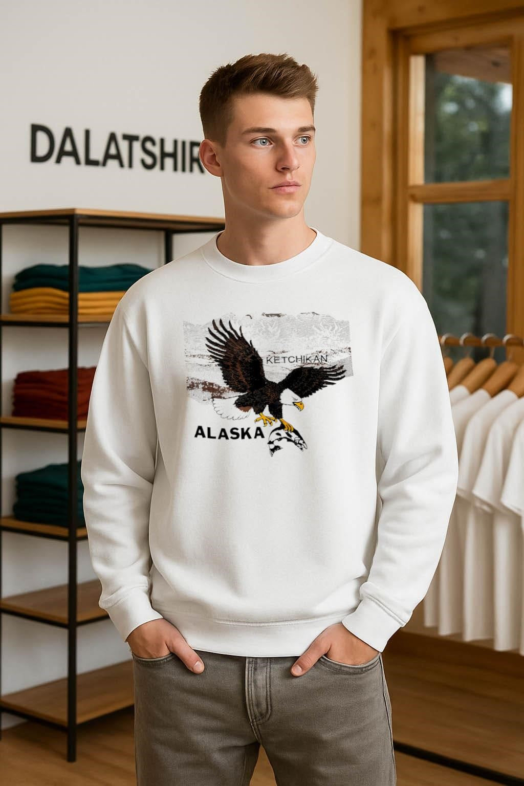 Ketchikan Alaska Eagle Catching Fish shirt