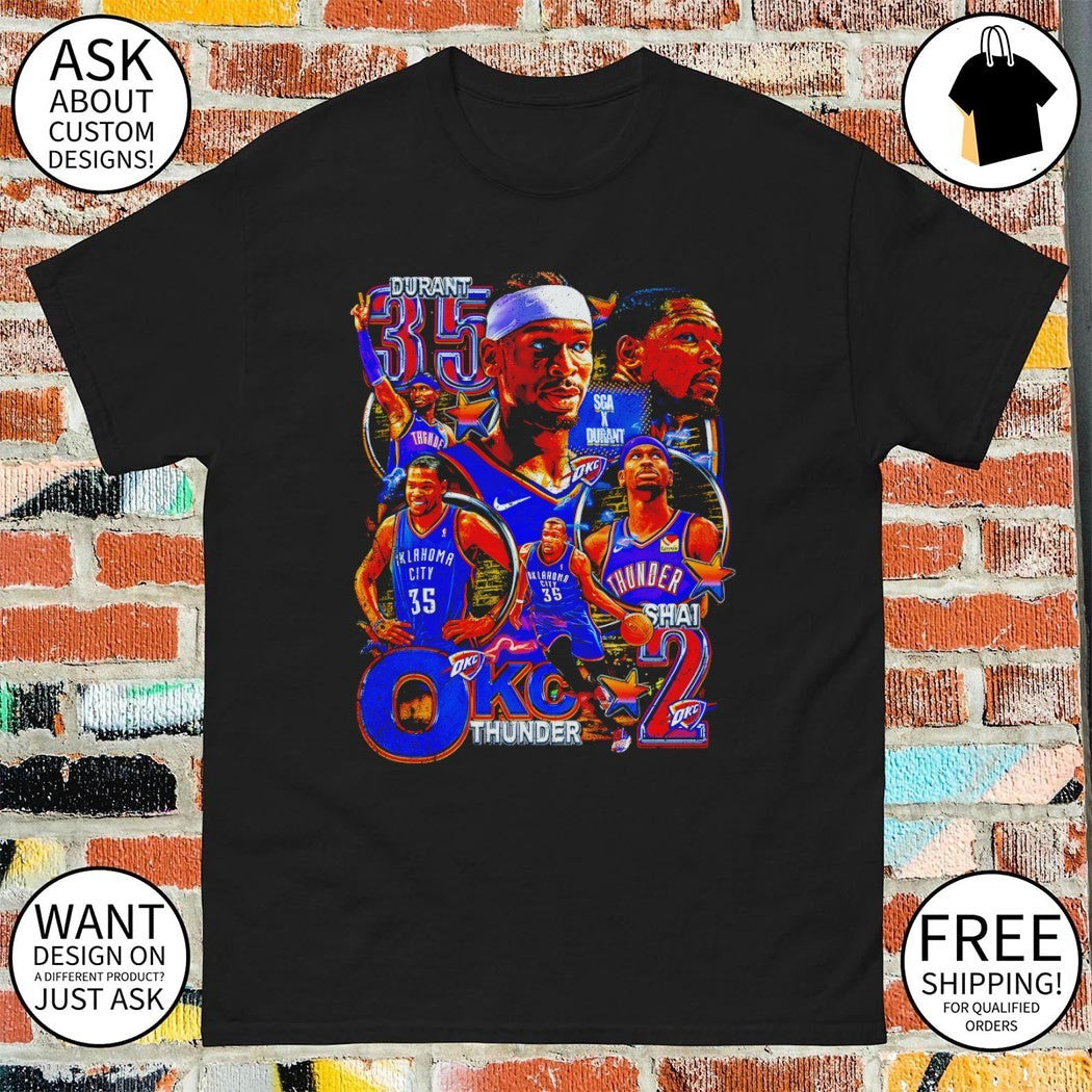 Kevin Durant Shai Gilgeous-Alexander OKC Thunder Basketball 2026 graphic shirt