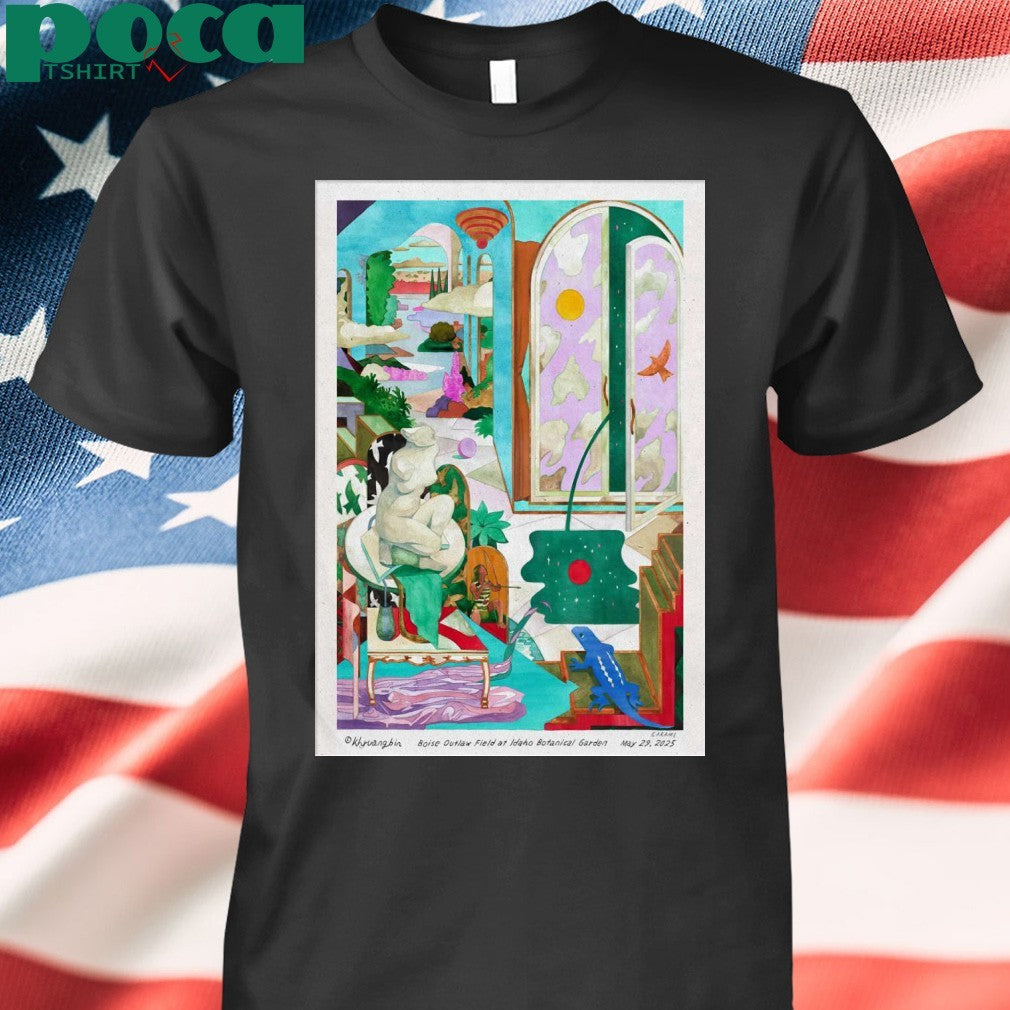 Khruangbin May 29 2025 Outlaw Field at The Idaho Botanical Garden in Boise ID Poster Shirt