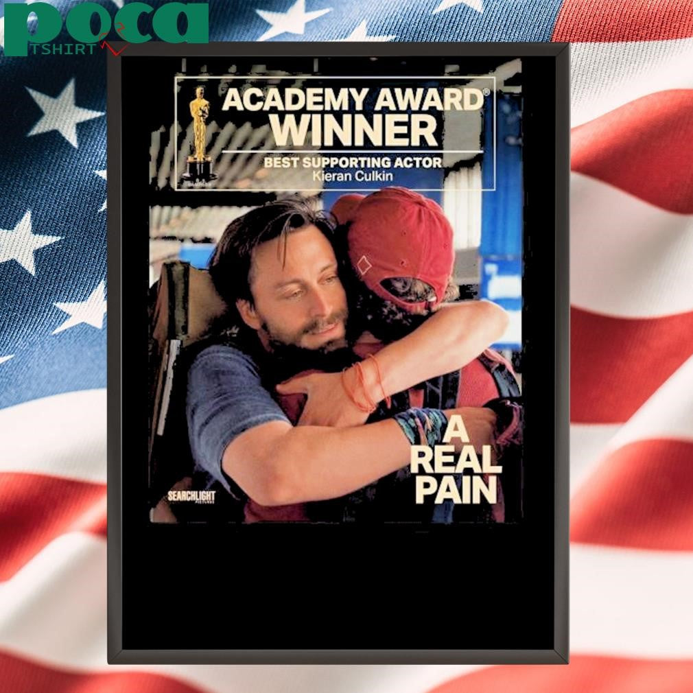 Kieran Culkin At The 97th Academy Award Winner Best Supporting Actor A Real Pain 2025 T Shirt
