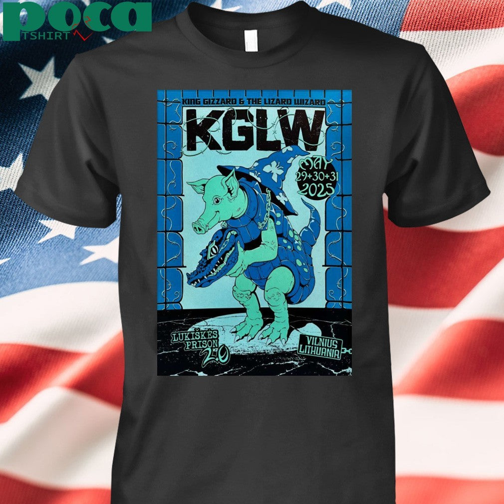 King Gizzard And The Lizard Wizard Lukiškės Prison 2.0 In Vilnius Lithuania May 29-31 2025 Poster Shirt