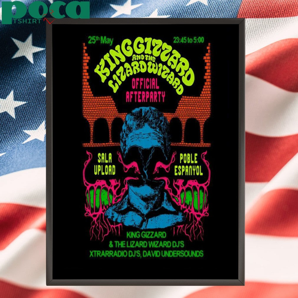 King Gizzard And The Lizard Wizard Poble Espanyol in Barcelona Spain May 25 2025 Poster Shirt